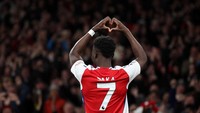 6. Bukayo Saka. Gaji per pekan 195 ribu paun (Rp 4,27 miliar) dalam kontrak sampai 2027. Foto: REUTERS/David Klein