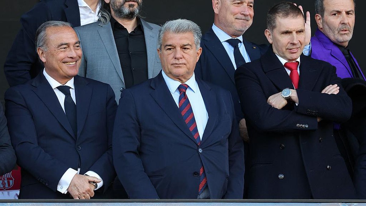 Presiden Barcelona Joan Laporta (NurPhoto via Getty Images/NurPhoto)