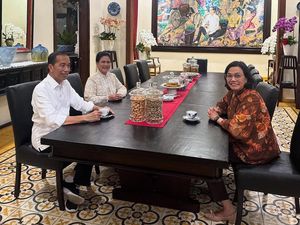 Giliran Sri Mulyani hingga Basuki Silaturahmi ke Jokowi di Solo