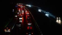 Arus Lalu Lintas di Jalan Tol Solo-Semarang pada H+2 Lebaran