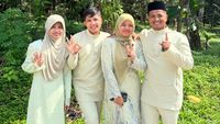 Foto: 10 Artis Lebaran di Kampung Halaman, Jirayut Serba Hijau di Thailand