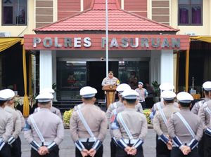 Polres Pasuruan Tingkatkan Pengawasan di Titik Vital Selama Arus Balik Lebaran