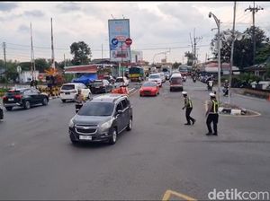 Simpang Mengkreng Ramai Lancar Tanpa Rekayasa di Hari Kelima Lebaran