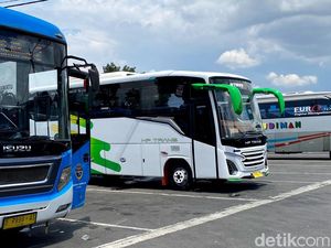 Arus Balik di Terminal Cicaheum Bandung Masih Sepi