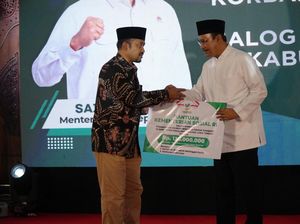 Mensos Beri Santunan Korban Tertimpa Pohon saat Salat Id di Pemalang