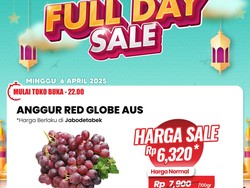 Anggur Diskon Gede-gedean di Transmart Full Day Sale