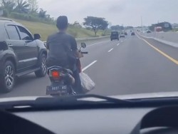 Viral Pemotor Tanpa Helm Masuk Tol Surabaya-Gresik