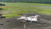 Penampakan Wings Air Mendarat di Bandar Udara Cut Nyak Dhien