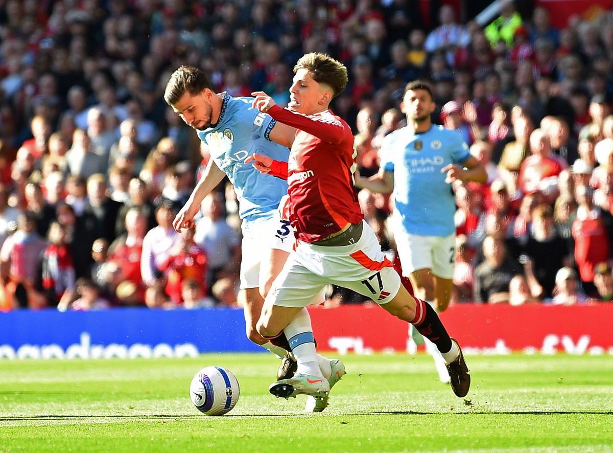 MU vs Man City 0-0 di babak pertama. (Foto: REUTERS/Peter Powell)