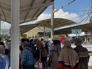 Stasiun Bogor Dipadati Penumpang di H+6 Lebaran