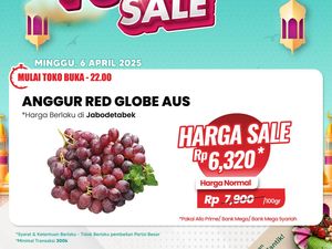 Cuma di Transmart Full Day Sale, Beli Anggur Harganya Miring