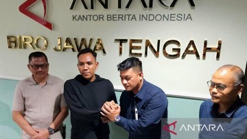 Ke Kantor Antara Semarang, Ipda Endry Minta Maaf Pukul Wartawan