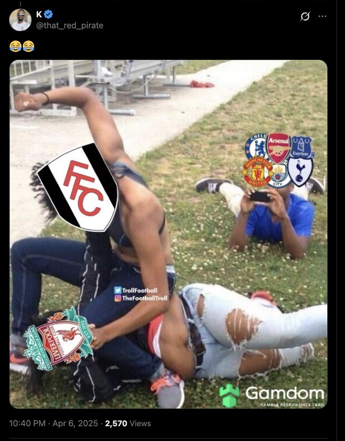 Meme Fulham vs Liverpool, Arsenal Meme Fulham vs Liverpool, Arsenal
