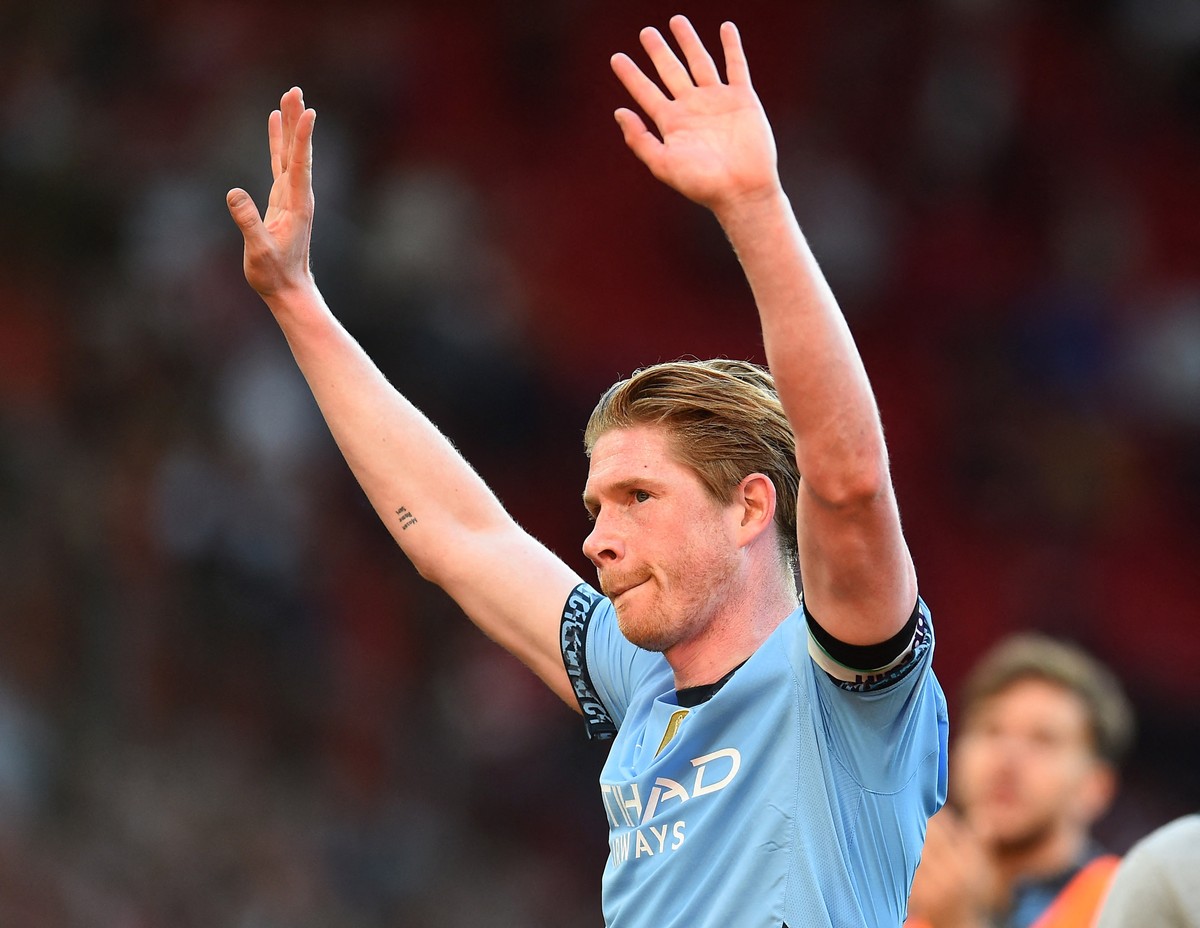 Gelandang Manchester City Kevin de Bruyne memainkan Derby Manchester terakhirnya yang berkesudahan 0-0. (Foto: REUTERS/Peter Powell)