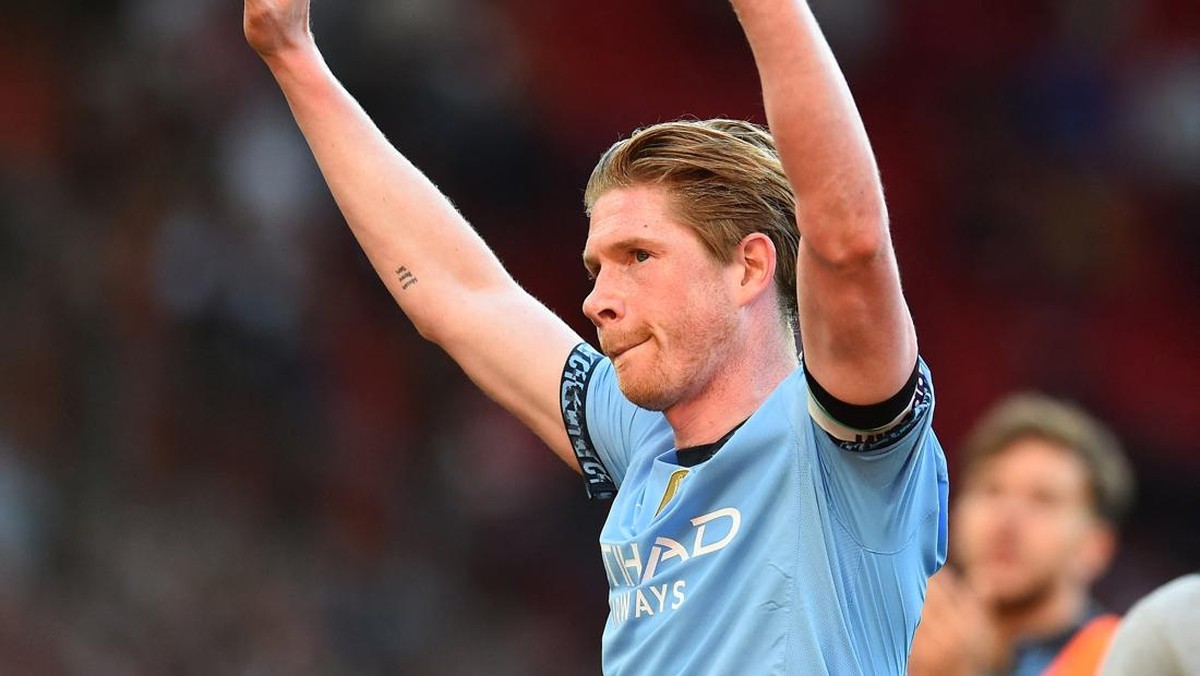 De Bruyne akan tinggalkan City di akhir musim ini. Foto: REUTERS/Peter Powell