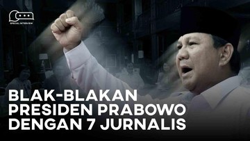 Blak-blakan Prabowo Bersama 7 Jurnalis