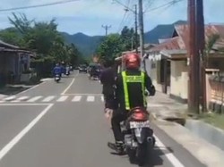 Momen Polisi Kejar-Tangkap Pria Kepergok Coba Bobol Mesin ATM di Gorontalo