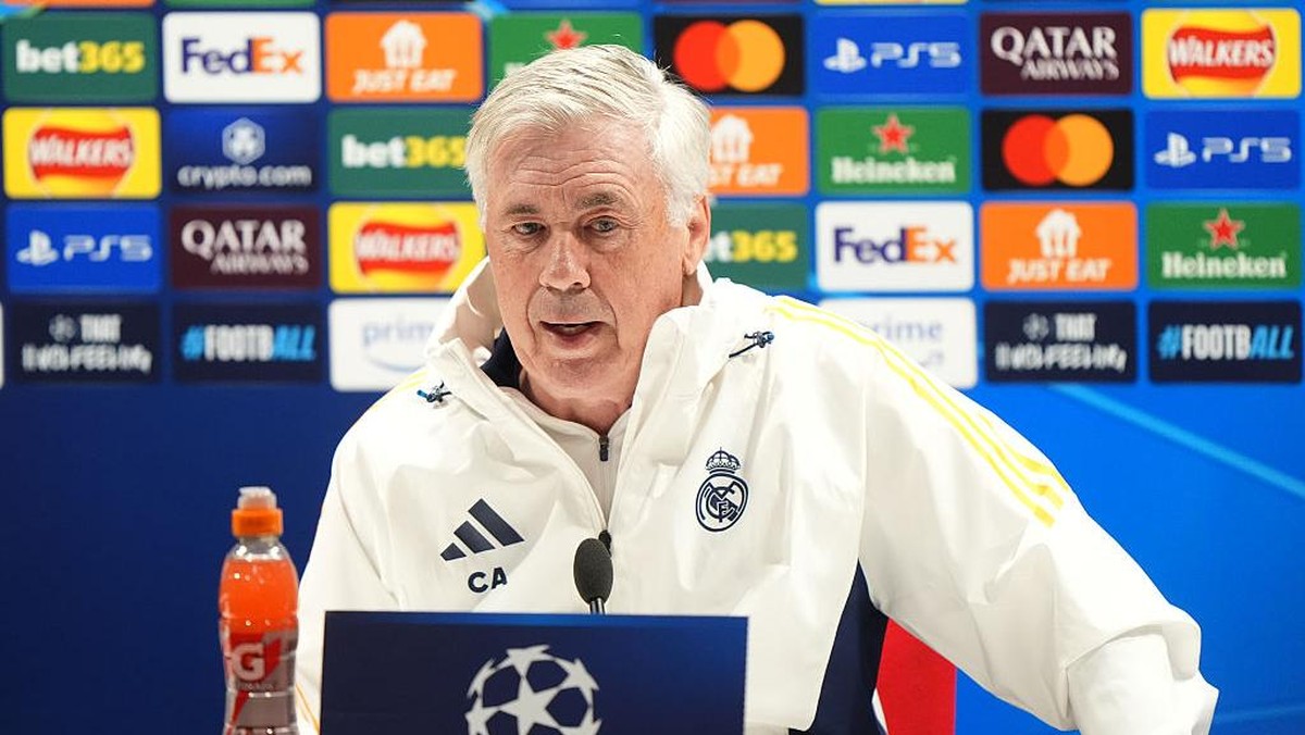 Pelatih Real Madrid Carlo Ancelotti. Foto: PA Images via Getty Images/Bradley Collyer - PA Images