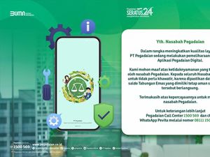 Genjot Kualitas Layanan, Pegadaian Lakukan Pemeliharaan Aplikasi Digital Genjot Kualitas Layanan, Pegadaian Lakukan Pemeliharaan Aplikasi Digital