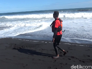 Paman-Keponakan Hilang di Pantai Bambang, BPBD Terus Lakukan Pencarian