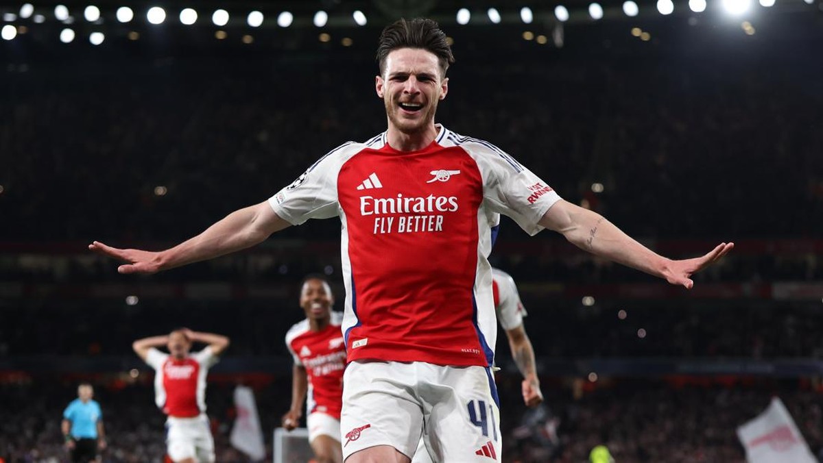 Arsenal kalahkan Real Madrid di Liga Champions. (Foto: Getty Images/Catherine Ivill - AMA)