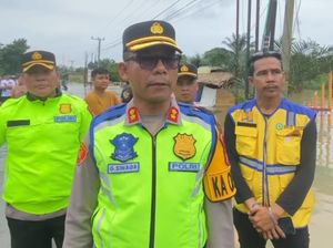 Jalan Lintas Timur Palembang-Jambi Ditutup di Muba karena Banjir Jalan Lintas Timur Palembang-Jambi Ditutup di Muba karena Banjir