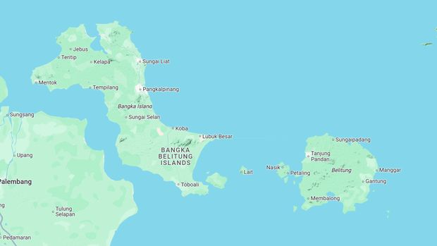 Peta Bangka Belitung