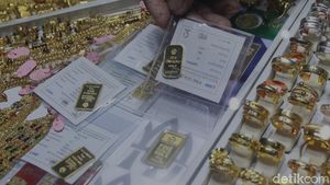 Emas Antam Tembus Rp 1,84 Juta/gram