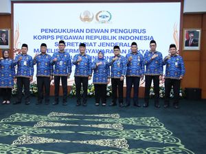 Pesan Siti Fauziah Usai Pengukuhan Dewan Pengurus Korpri MPR RI