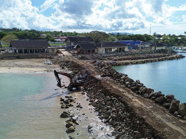 Foto Udara Pembangunan Sentra Kelautan dan Perikanan Terpadu di Sabang