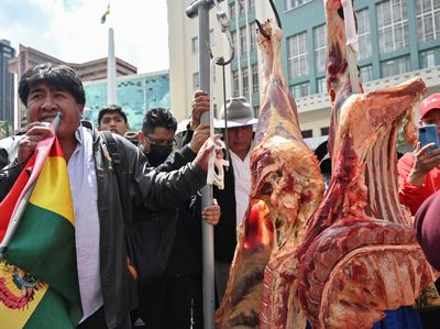 Aksi Protes Tukang Daging di Bolivia, Polisi Dilempar Tanduk Sapi