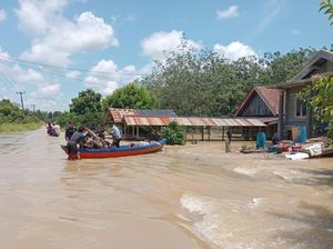 5 Kecamatan di Muba Masih Terendam Banjir Imbas Luapan Sungai