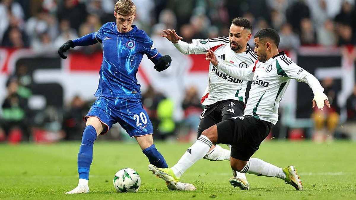 Legia Warsawa vs Chelsea imbang 0-0 di babak pertama. (Foto: Boris Streubel - UEFA/UEFA via Getty Images)