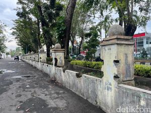 Heboh Pagar Sepanjang Taman Makam Pahlawan di Medan Hilang Heboh Pagar Sepanjang Taman Makam Pahlawan di Medan Hilang