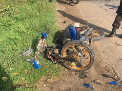2 Motor Adu Banteng di Pangkep saat Menyalip, 3 Orang Luka