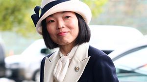 Foto: Penampilan Langka Putri Akiko dari Jepang yang Hadir di Grand Prix