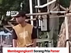 Viral Pria Naik Sepeda Angin Pamer Alat Kelamin di Ponorogo