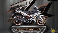 Potret Yamaha MX-King Edisi Spesial Pakai Keranjang