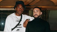 Vaz sudah terkenal sebagai bodyguard di kalangan artis Portugal. Vaz juga pernah jadi bodyguard salah satu pemain Timnas Portugal, Rafael Leao (Instagram/Claudio Miguel Vaz)