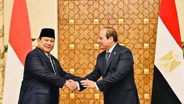 Presiden Mesir El-Sisi Tiba di Jakarta, Bertemu Prabowo di Istana Merdeka Besok