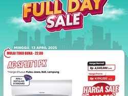 AC Split Harga Rp 3 Jutaan Hanya di Transmart Full Day Sale