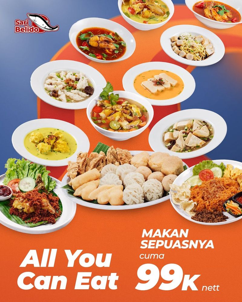 konsep all you can eat unik di Indonesia
