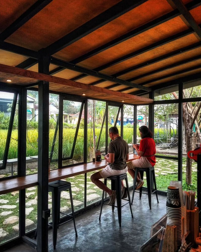 coffee shop di Jogja yang punya view sawah
