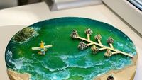 Indah! 10 Kue Ini Menampilkan Desain Pulau dan Samudra