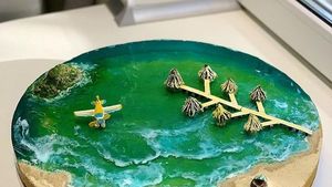 Indah! 10 Kue Ini Menampilkan Desain Pulau dan Samudra