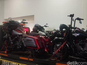 Penampakan Deretan Harley Davidson-Triumph Disita Kejagung di Kasus Suap Hakim Penampakan Deretan Harley Davidson-Triumph Disita Kejagung di Kasus Suap Hakim