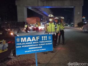Razia Rutin Malam Minggu, Polrestabes Palembang Tilang 83 Kendaraan