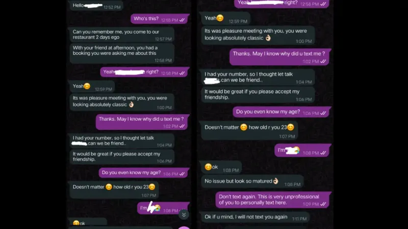 Habis Makan di Resto, Wanita Ini Kaget dapat Pesan Aneh dari Pelayan