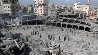 Hancur Lebur Sekolah yang Tampung Pengungsi Palestina Dibombardir Israel