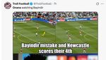Meme MU Dihajar Newcastle: Tawa Onana Lihat Penampilan Bayindir
